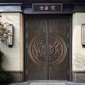 仿鑄鋁卡藝門T-8028龍飛鳳舞