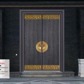 銅藝拼接別墅大門DFX-F-2203